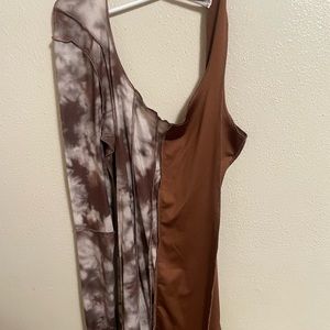 NEW Brown mini fashion nova dress